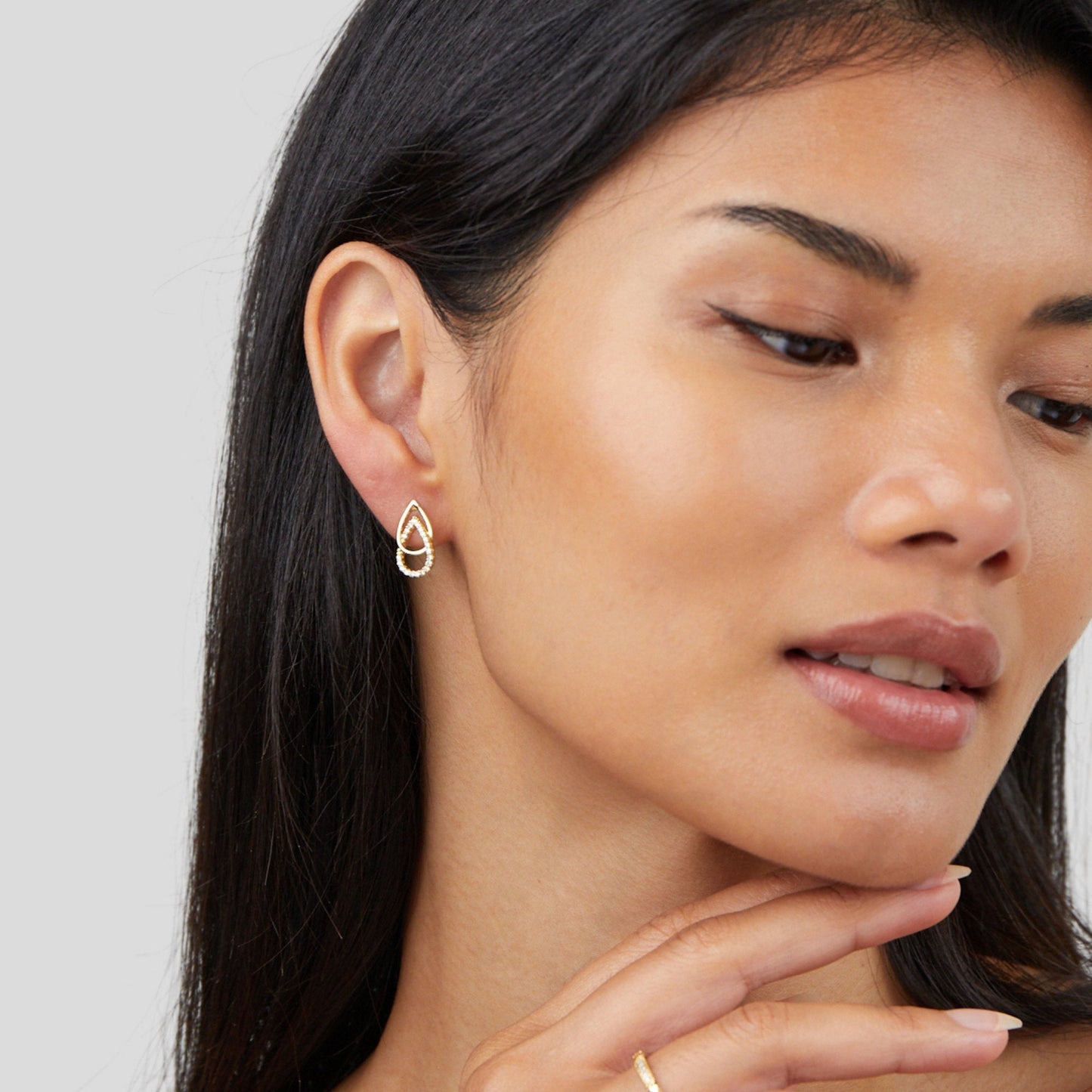 Boucles d'oreilles en forme de goutte d'eau