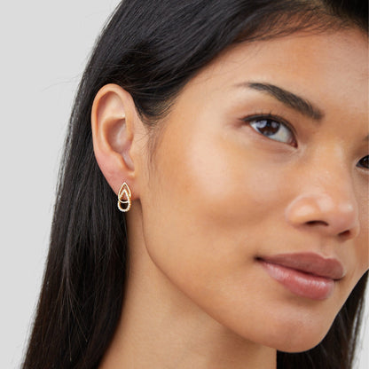 Boucles d'oreilles en forme de goutte d'eau