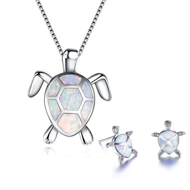 Ensemble de Bijoux Tortue Opale