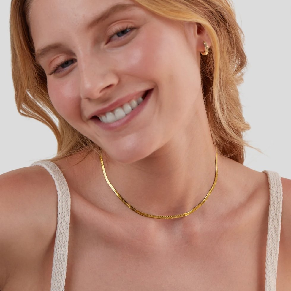 Collier en chaîne dorée