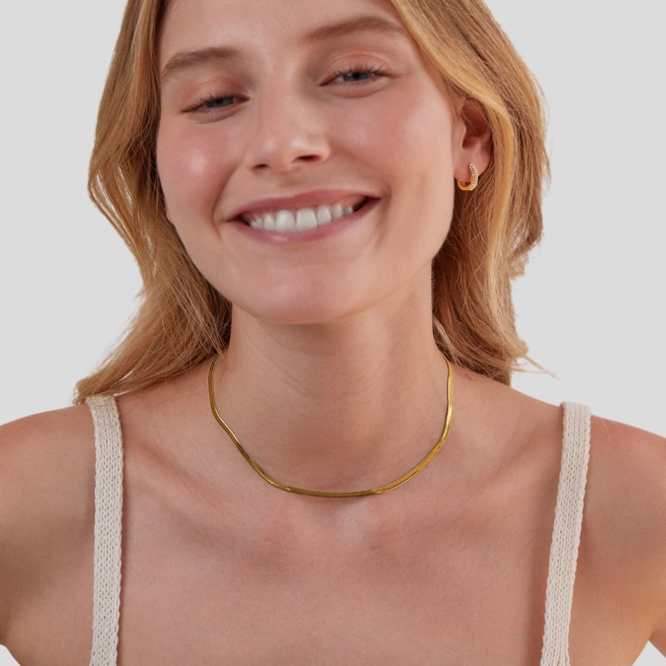Collier en chaîne dorée