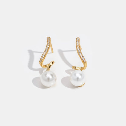 Boucles d'oreilles Tam Pearl Wave